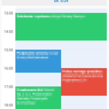 kalendarz w aplikacji