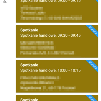 aplikacja przypominająca o spotkaniach